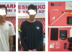 Operasi Tumpas Narkoba, Sat Res Narkoba Polres Kediri Kota Amankan Dua Orang Pengedar