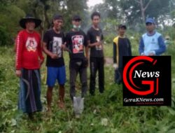 Pemdes Gendongkulon Bersama PAC Pemuda Pancasila Beserta Tiga Pilar Perguruan Giat Bersih-Bersih Makam Desa Gendongkulon