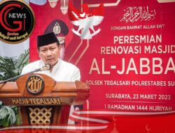 Awal Ramadhan, Kapolda Jatim Resmikan Masjid Al Jabbar di Polsek Tegalsari