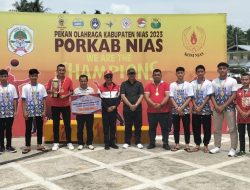 Pekan Olahraga Tahun 2023 Resmi Ditutup Bupati Nias, Berikut Harapannya