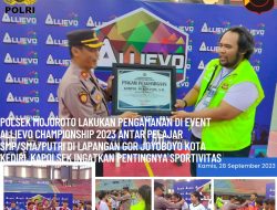 Polsek Mojoroto Lakukan Pengamanan di Event Allievo Championship 2023 Antar Pelajar SMP/SMA/PUTRI di Lapangan GOR Joyoboyo Kota Kediri, Kapolsek Ingatkan Pentingnya Sportivitas 12 Polsek Mojoroto Lakukan Pengamanan di Event Allievo Championship 2023 Antar Pelajar SMP/SMA/PUTRI di Lapangan GOR Joyoboyo Kota Kediri, Kapolsek Ingatkan Pentingnya Sportivitas