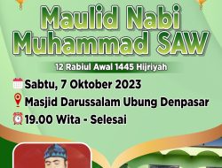 Masjid Darussalam Ubung Denpasar Bali, Gelar Memperingati Maulid Nabi Muhammad SAW 2 Masjid Darussalam Ubung Denpasar Bali, Gelar Memperingati Maulid Nabi Muhammad SAW