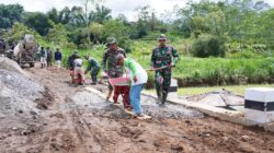 Melalui TMMD Ke 127 Kodim 0808/Blitar, Jalan Desa Di Gandusari Dibangun Permanen Untuk Dukung Aktivitas Warga