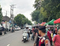 Patroli Ngabuburit, Samapta Polres Kediri Kota Jaga Keamanan di Jalan Jaksa Agung Suprapto