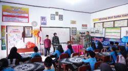 Sasar Program Non Fisik Satgas TMMD Berikan Wasbang Serta Tanamkan Kedisiplinan Di Sekolah Dasar