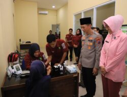 Kapolres Kediri Kota Gelar Bhakti Kesehatan Sambut Ramadhan dan HUT ke-46 Yayasan Kemala Bhayangkari