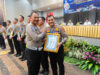 Rakor Lintas Sektoral Operasi Ketupat Semeru 2026, Kasatlantas Polres Kediri Kota Terima Penghargaan