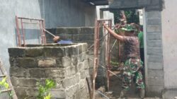 Wujud Kepedulian, Babinsa Garum Turun Tangan Bantu Pembuatan MCK Warga