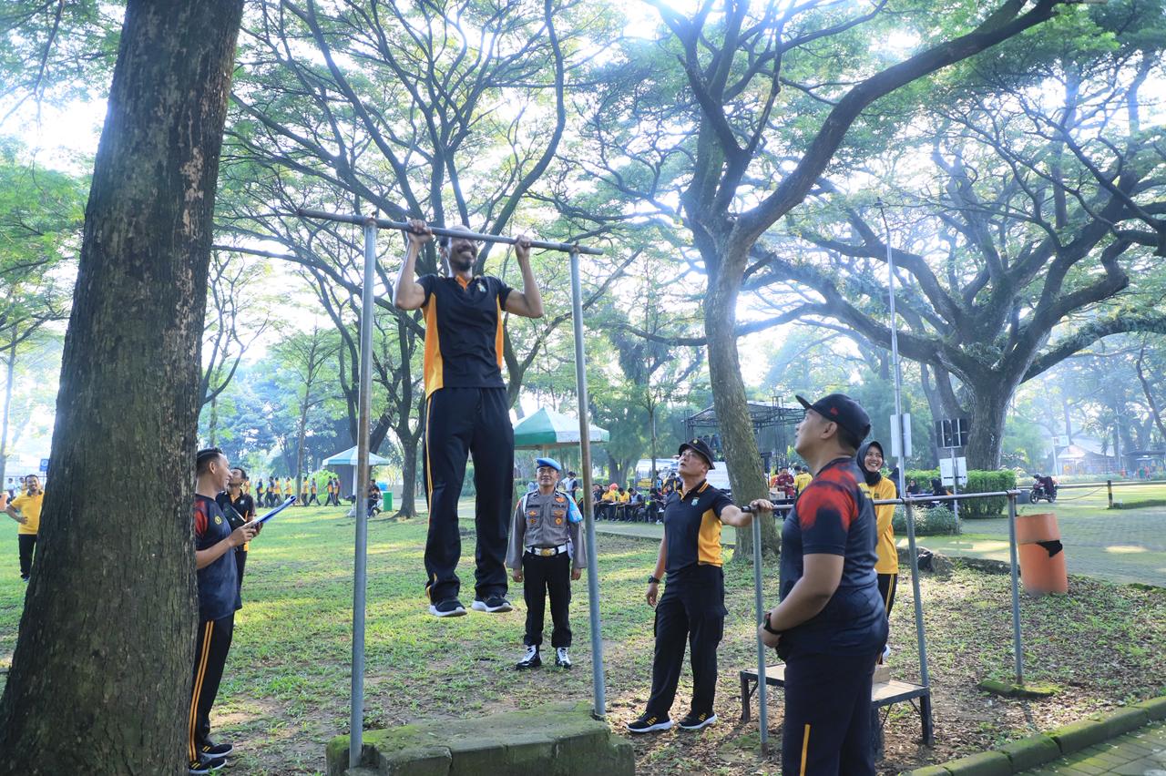 Jaga Kebugaran, Ratusan Personel Polres Kediri Kota Ikuti Tes Kesamaptaan Jasmani 1 IMG 20260415 WA0082