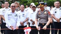 Polres dan Pemkab Nias Resmikan Jembatan Merah Putih Presisi MUA Polri
