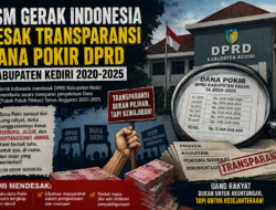 LSM GERAK INDONESIA DESAK KETERBUKAAN DANA POKIR DPRD KABUPATEN KEDIRI TAHUN 2020–2025