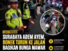 Surabaya Adem Ayem, Bonek Turun ke Jalan Bagikan Bunga untuk Pengendara.