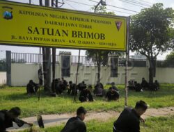 Sinergi PSHT Zona 2 Sidoarjo dan Satbrimob Polda Jatim, 201 Siswa Turun Bersihkan Mako