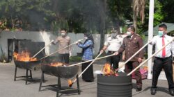 Barang Bukti 51 Kasus Dimusnahkan, Aparat Penegak Hukum Perkuat Komitmen Berantas Kejahatan