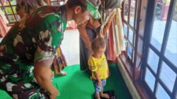 Cegah Stunting, Babinsa Tawangrejo Bersama Nakes Cek Kesehatan Balita Di Dusun Bendolowo