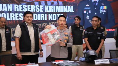 Polres Kediri Kota Ringkus Pelaku Spesialis Pecah Kaca Mobil, Beraksi di 13 TKP Lintas Daerah