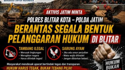 Aktivis Jatim Minta Polres Blitar Kota dan Polda Jatim Berantas Segala Bentuk Pelanggaran Hukum di Blitar. 12 IMG 20260620 WA0041