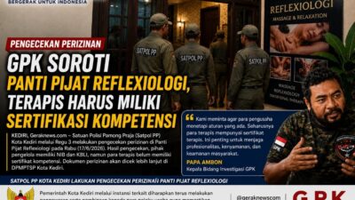 GPK Soroti Panti Pijat Reflexiologi, Terapis Harus Miliki Sertifikasi Kompetensi.