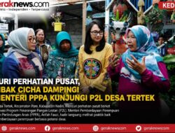 Curi Perhatian Pusat, Mbak Cicha Dampingi Menteri PPPA Kunjungi P2L Desa Tertek