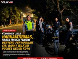 ​Komitmen Jaga Harkamtibmas, Polsek Tarokan Perkuat Benteng Pertahanan Sisi Barat Wilkum Polres Kediri Kota