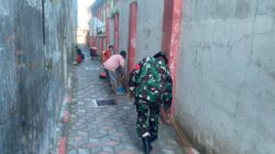 Wujudukan Lingkungan Asri, Kopka Sarifudin Bersama Warga Kepanjenkidul Gelar Kerja Bakti Bersama