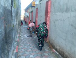 Wujudukan Lingkungan Asri, Kopka Sarifudin Bersama Warga Kepanjenkidul Gelar Kerja Bakti Bersama