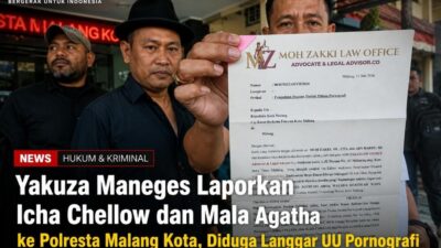 Yakuza Maneges Laporkan Icha Chellow dan Mala Agatha ke Polresta Malang Kota, Diduga Langgar UU Pornografi