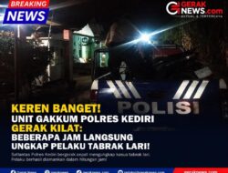 KEREN BANGET! UNIT GAKKUM POLRES KEDIRI GERAK KILAT: BEBERAPA JAM LANGSUNG UNGKAP PELAKU TABRAK LARI!