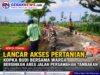 Lancar Akses Pertanian, Kopka Budi Bersama Warga Bersihkan Area Jalan Persawahan Tambakan