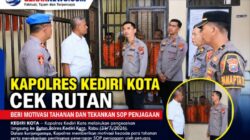 Kapolres Kediri Kota Cek Rutan, Beri Motivasi Tahanan dan Tekankan SOP Penjagaan