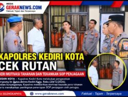 Kapolres Kediri Kota Cek Rutan, Beri Motivasi Tahanan dan Tekankan SOP Penjagaan