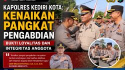 Kapolres Kediri Kota: Kenaikan Pangkat Pengabdian Bukti Loyalitas dan Integritas Anggota