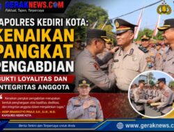 Kapolres Kediri Kota: Kenaikan Pangkat Pengabdian Bukti Loyalitas dan Integritas Anggota