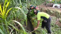 TNI Manunggal Air, Serka Imam Sungep Bersama Warga Kedung Banteng Gotong Royong Bersihkan Irigasi