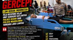 SIGAP DAN GERCEP! LSM Gerak Indonesia Puji Respons Kilat Unit Gakkum Satlantas Polres Kediri dan Polsek Ngadiluwih Tangani Laka Lantas