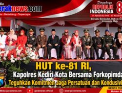 HUT ke-81 RI, Kapolres Kediri Kota Bersama Forkopimda Teguhkan Komitmen Jaga Persatuan dan Kondusivitas