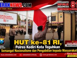 HUT ke-81 RI, Polres Kediri Kota Teguhkan Semangat Nasionalisme dan Pengabdian kepada Masyarakat