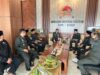 PSHT Cabang Kota Kediri Datangi Makodim 0809, Beri Ucapan HUT ke-81 TNI