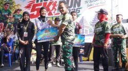 Semarakkan HUT TNI Ke-81, Koramil 0808/03 Kanigoro Gelar Fun Run 5K Bersama Masyarakat