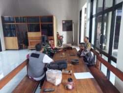 Pererat Sinergitas, Babinsa Dan Bhabinkamtibmas Gelar Komsos Bersama Aparat Kelurahan Kepanjenlor