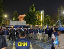Cegah Penyalahgunaan Narkotika, Aparat Gabungan Gelar Operasi di Kota Kediri